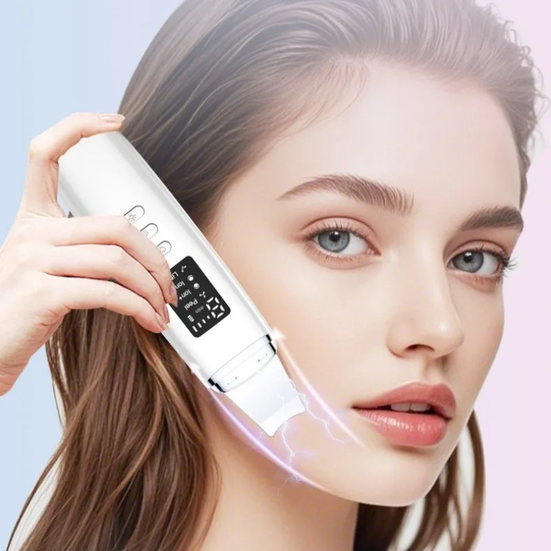 Équipement de nettoyage du visage à ultrasons, spatule ultrasonique, soins du visage, épurateur exfoliant, esthétique, dissolvant de points noirs