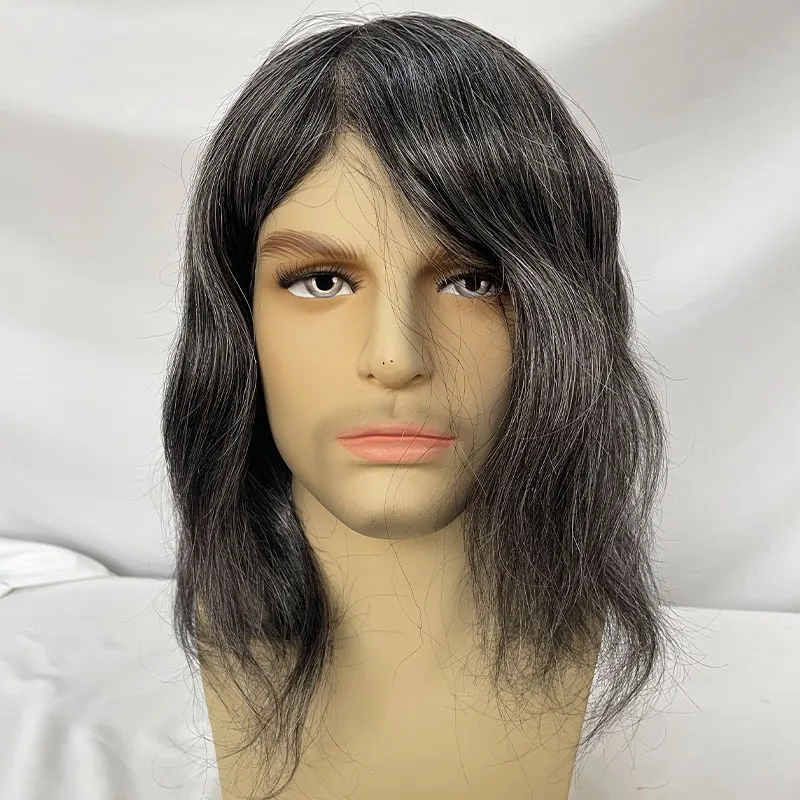 1B40# Long Human Hair Toupee Full Hair System