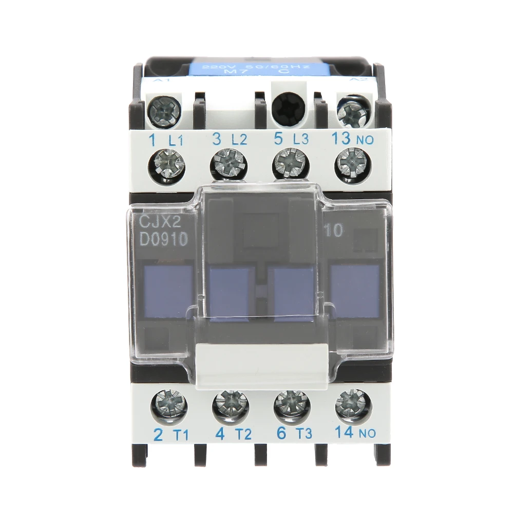 AC Contactor Practical Rail or Screw Mounting Electric Contactor CJX2-0910 Industrial Electric Applications Power Distribution