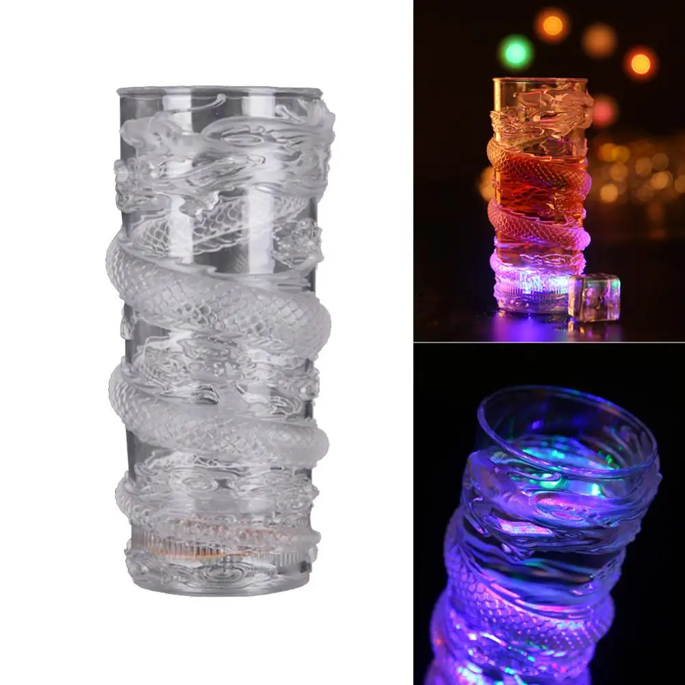 285ml Dragon LED Flashing Color Change Water Activated Light Beer Wine Cup Mug