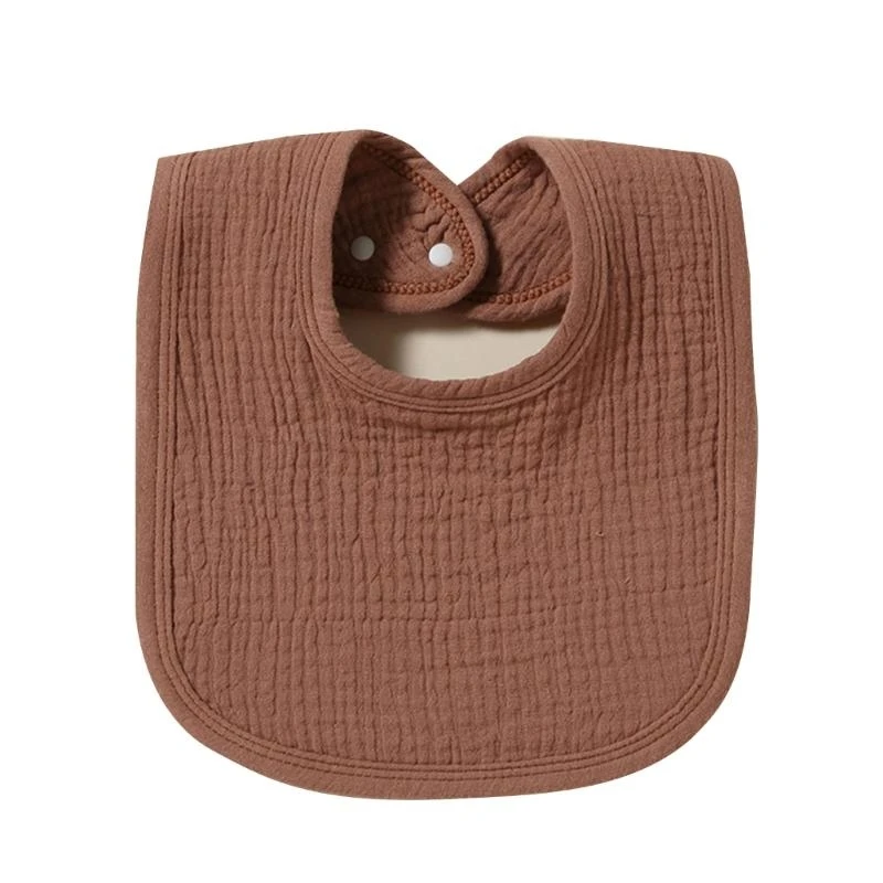 

JU64 Newborn Bibs 4-Layer Absorbent Babies Feeding Teething Bibs Soft Cotton Adjustable Bibs for Babies for Shower Birthday