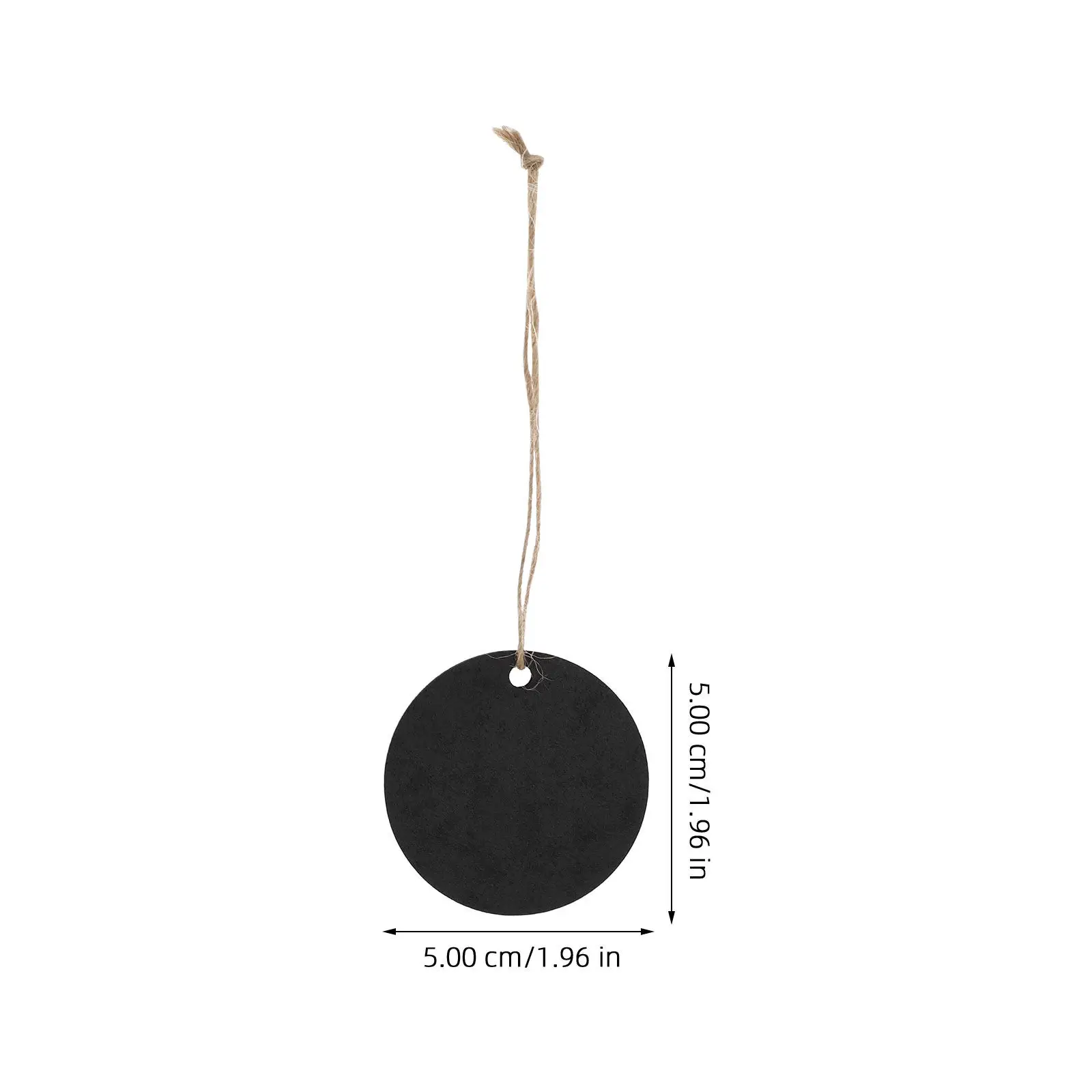 10Pcs Mini Hanging Chalkboards Wooden Double-Sided Blackboards Thick Sturdy Rope Party Wedding Decoration Message Labels DIY