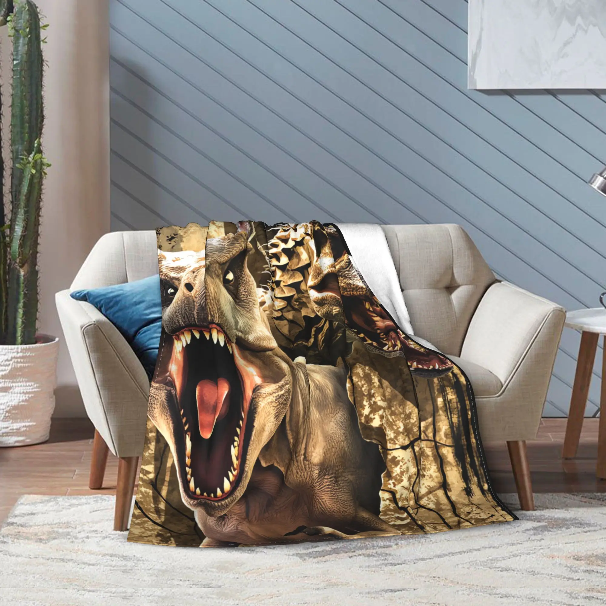 Jurassics World Blankets Winter  Super Soft Bedding Throws For Girls Couch Chair Flannel Bedspread Bed Cover