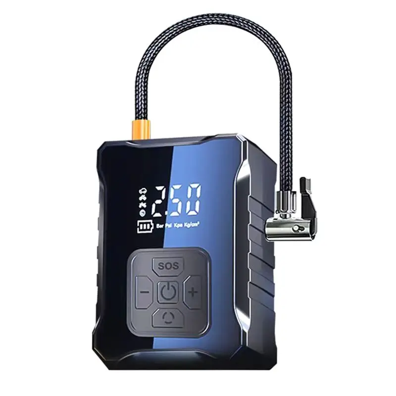 

Простой воздушный насос для автомобильных шин 12 В 150PSI, электрический беспроводной портативный воздушный компрессор, насос для шин для мотоцикла, велосипеда