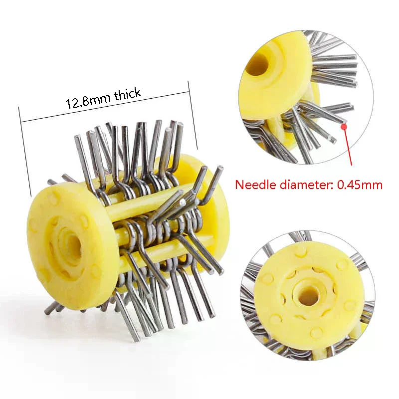 4PCS Pro Texturning Brushes Professional Polishing Grit Mounted Matt Wire Brush Jewelry Brush With Handle DIY Jewelry Making