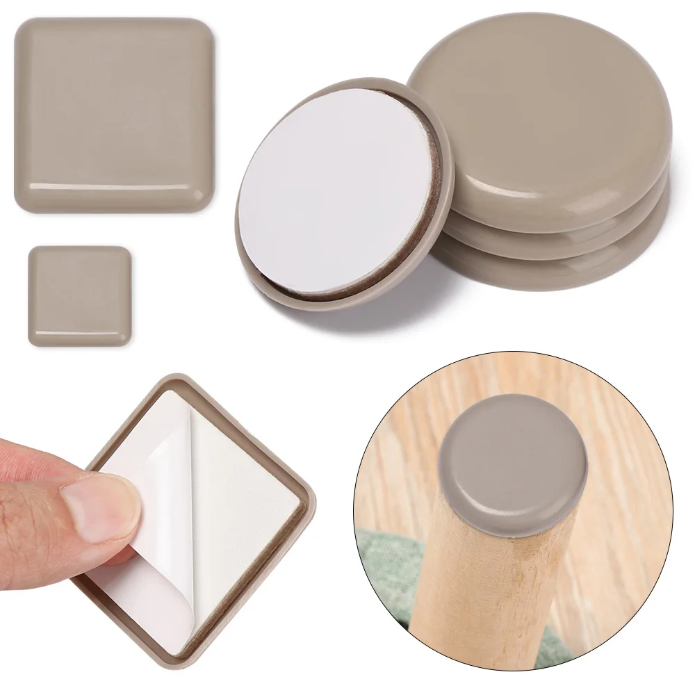 

4pcs Furniture Leg Slider Pads Anti Scratch Easy Move Heavy Furniture Thickened Moving Pad Anti-abrasion Floor Protector Mat