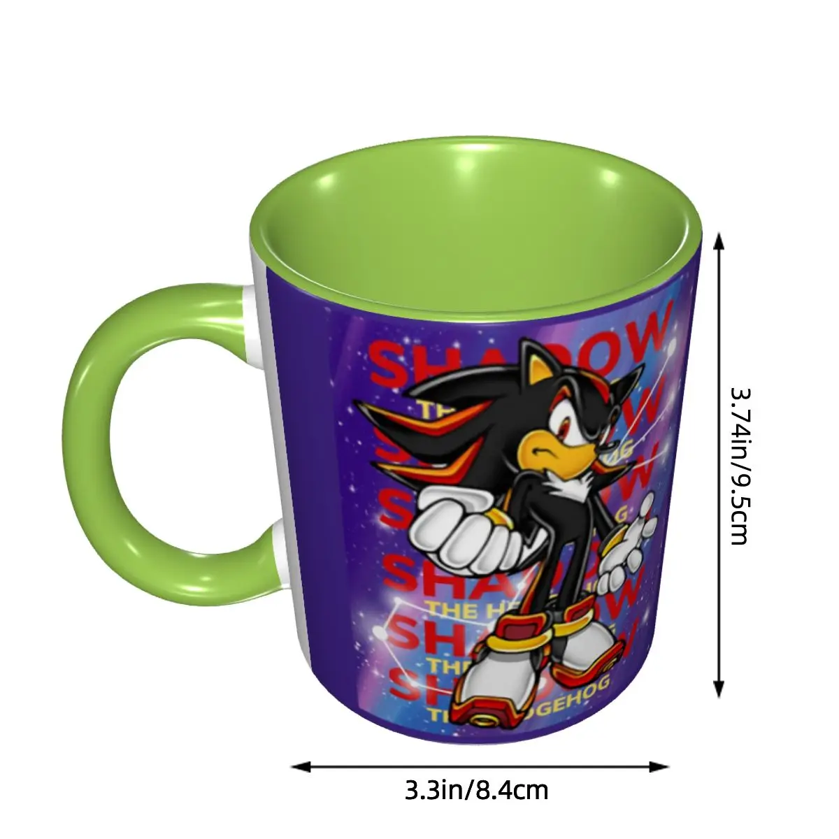 Shadow The Hedgehog Mug Funny Ceramic Coffee Cups Tea Mugs Milk Cup Drinkware Gifts for Woman Man