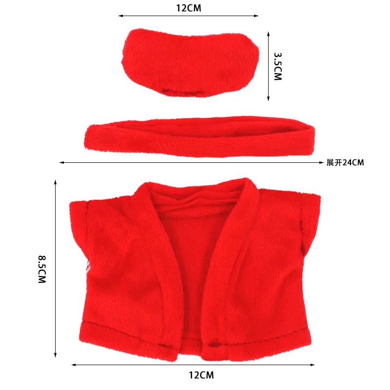 17cm Doll Accessories Clothes Exquisite Sleeprobe Eyemask Set Doll Dress Up for Labubu Christmas Socks Small Surprise