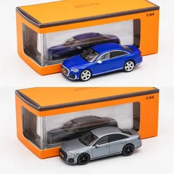 GCD 1:64 A8 2022 S Line Sport VerS8 Blue / Gray LHD Diecast Model Car