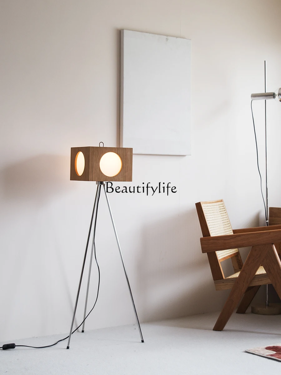 

Nordic Mid-Ancient Floor Lamp Atmosphere Cherrywood Led Lamp