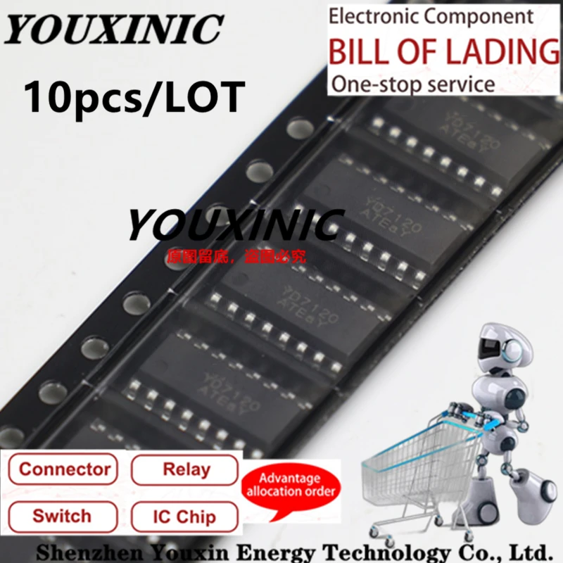 

YOUXINIC 2021+ 100% New Original YD7120 Substitute IRS2092STRPBF SOP-16 Mono Audio Amplifier Chip