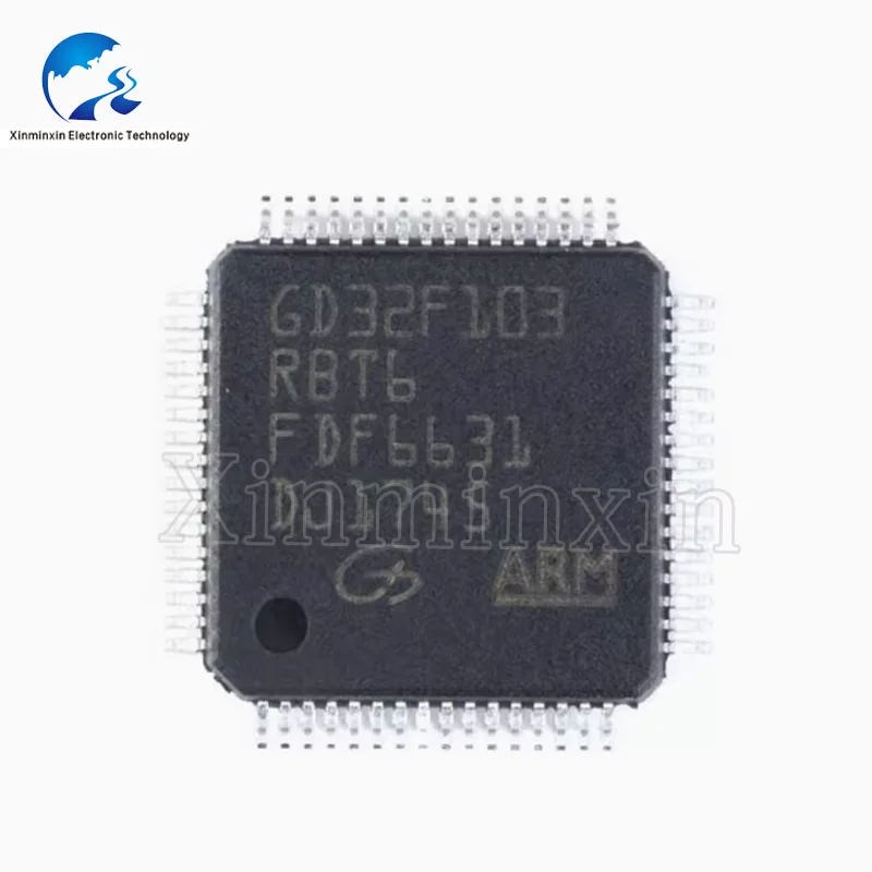 1PCS/LOT GD32F103RBT6  LQFP-64 32-bit microcontroller single  MCU chip new original in stock