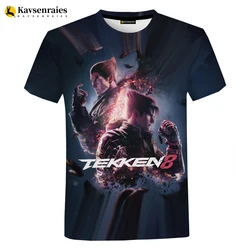 2023 nowych moda gry Tekken 8 drukowane 3D T-shirt mężczyźni kobiety dzieci letnie ubrania Streetwear w stylu Casual ponadgabarytowych T Shirt dzieci fajne topy