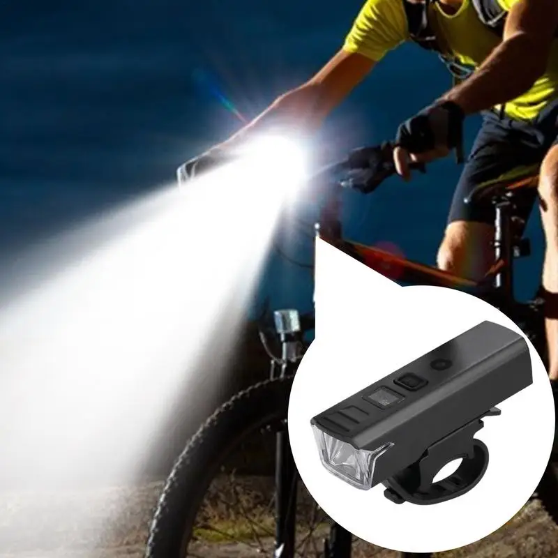 Farol de bicicleta com sensor de luz inteligente, luz de segurança à prova d'água recarregável, equipamento de ciclismo para estrada e montanha