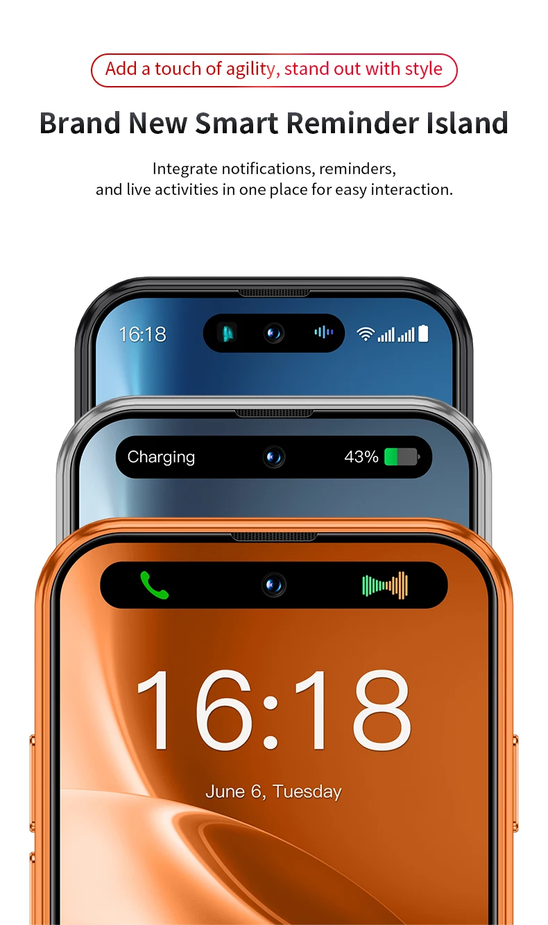SOYES XS19 MAX LTE 4G Mini Smartphone Android 15.0 6GB RAM 128GB ROM Dual SIM 2900mAh Face Unlock Small Mobile Phone