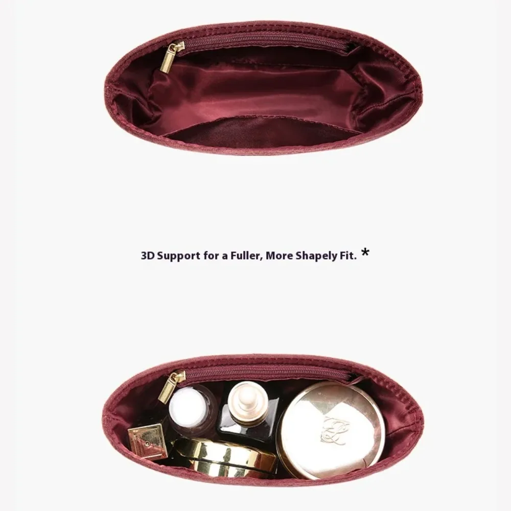 منظم إدراج حقيبة ناعمة لمنظم دعم حقيبة Coach KAY20 باللون الأحمر الخمري لملحقات حقيبة المحفظة