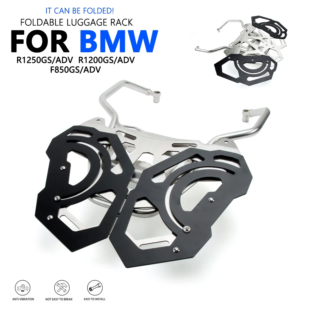 

For BMW GS R1250 R1200 LC ADV Motorcycle collapsible Rear Seat Luggage Rack Tail Box Top Case Bracket R1250GS R1200GS Adventure