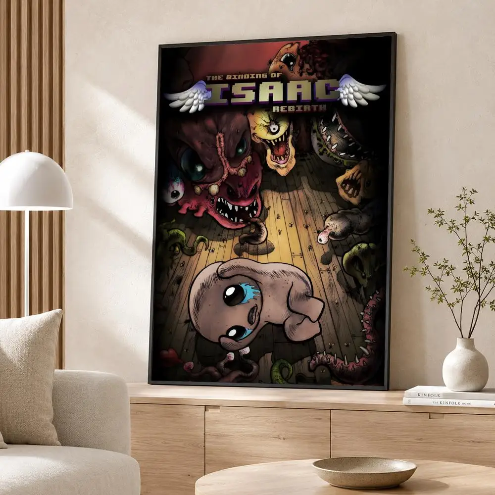 Game The Binding of Isaac Poster Poster Wall Sticker Waterproof Self Adhesive HD Art  Bedroom Bar Decor