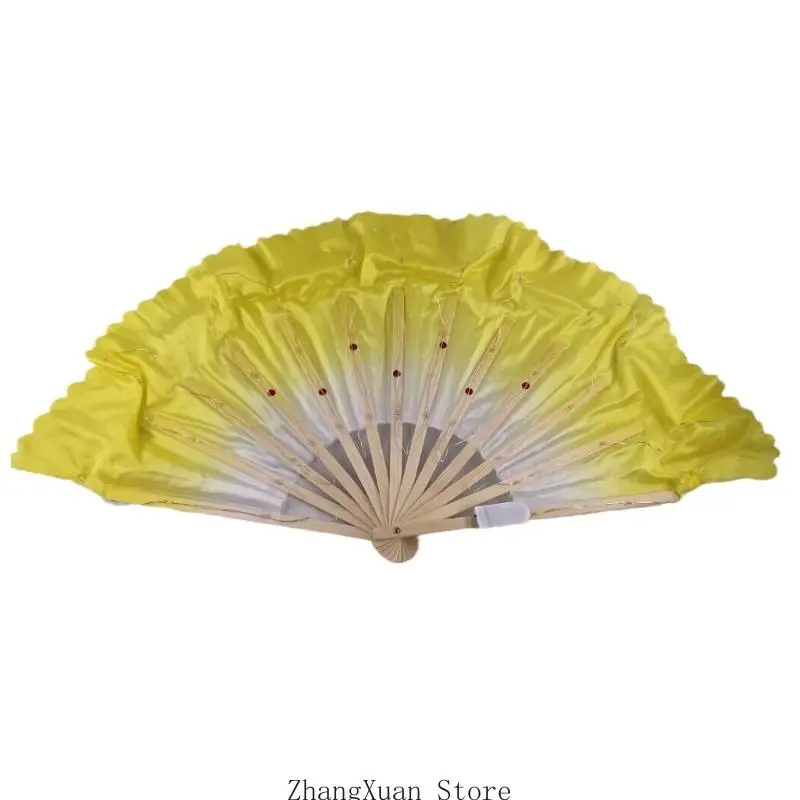 LED Handheld Fan Light up Rave Folding Fan  for Party Show Cosplay Photo Props 3XUF