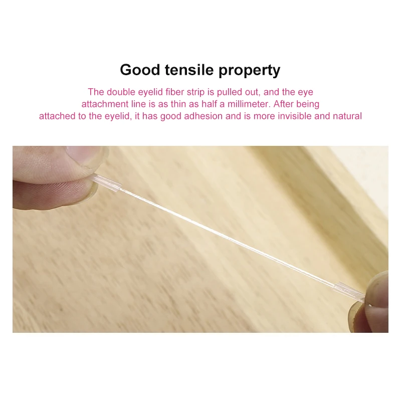 Double Eyelid Sticker Fiber Glue Strip Beauty Eye Sticker Invisible Transparent Elongated Double-sided Double Eyelid Sticker