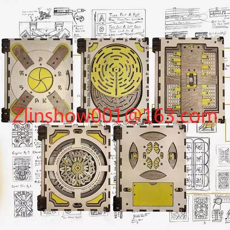 Da Vinci codebook puzzle level 10 high difficulty hell level three-dimensional puzzle assembly toy mechanism decryption box