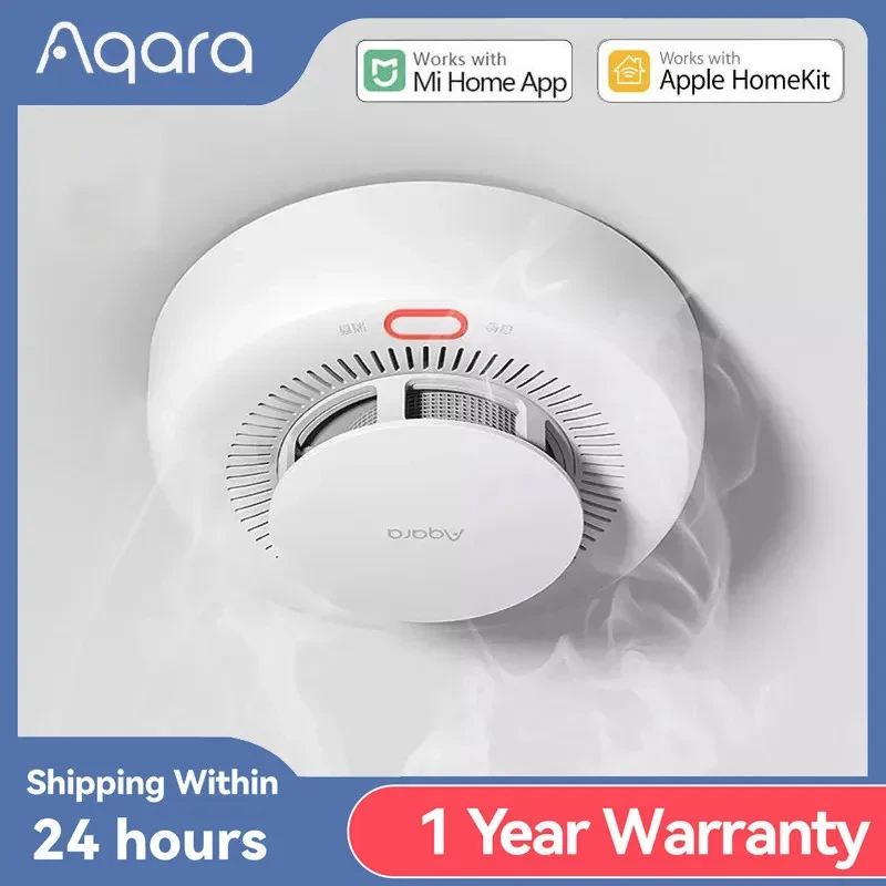 

New Aqara Smoke Detector Zigbee Smart Fire Alarm Monitor Sound Alert Home Security APP Remote Control For Xiaomi Mi home Homekit