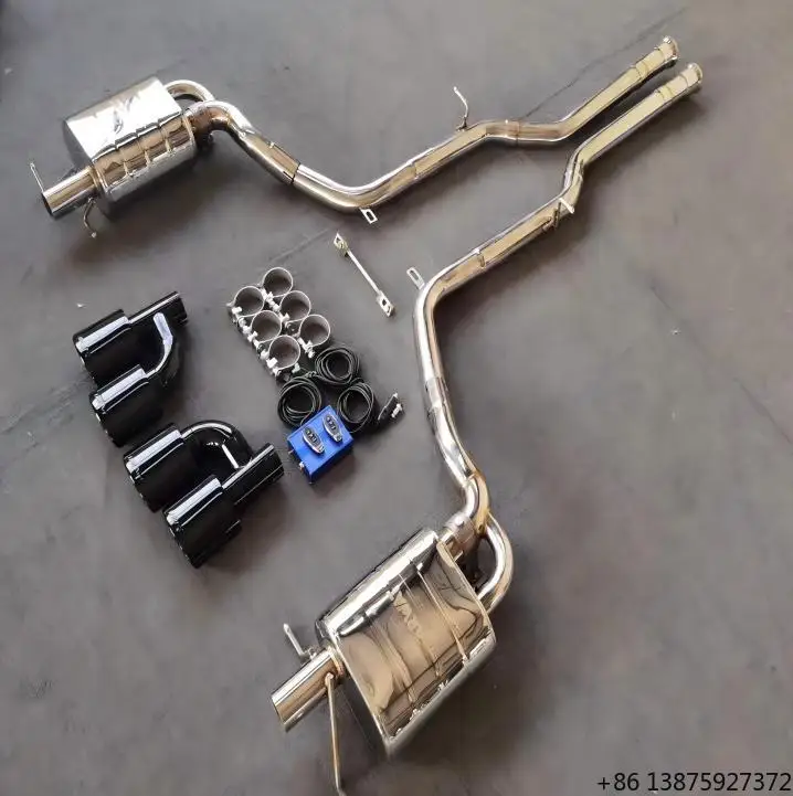 

Выхлопная система из нержавеющей стали 304 для C63 W204 6.2L V8 с коллектором, даунпайпом и трубой Cat-back