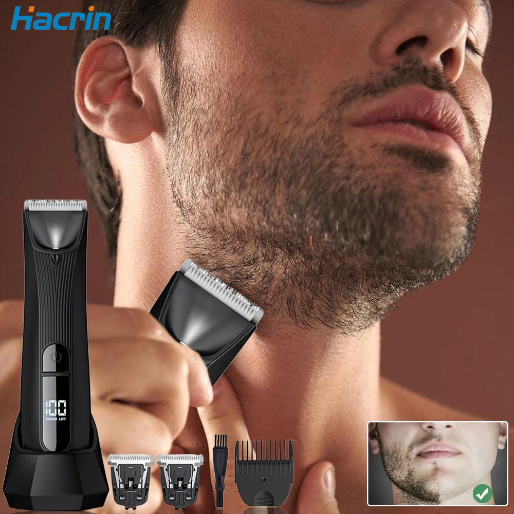 

Epilator Rechargeable Hair Trimmer Men Electric Hair Remover Face Removal Chest Armprt Beard Bikini Abdoment Body Facial Shaver