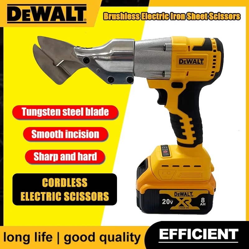 Dewalt – ciseaux électriques sans balais 500W, pour tôle de fer sans fil, outils électriques de coupe du métal adaptés à une batterie 18V