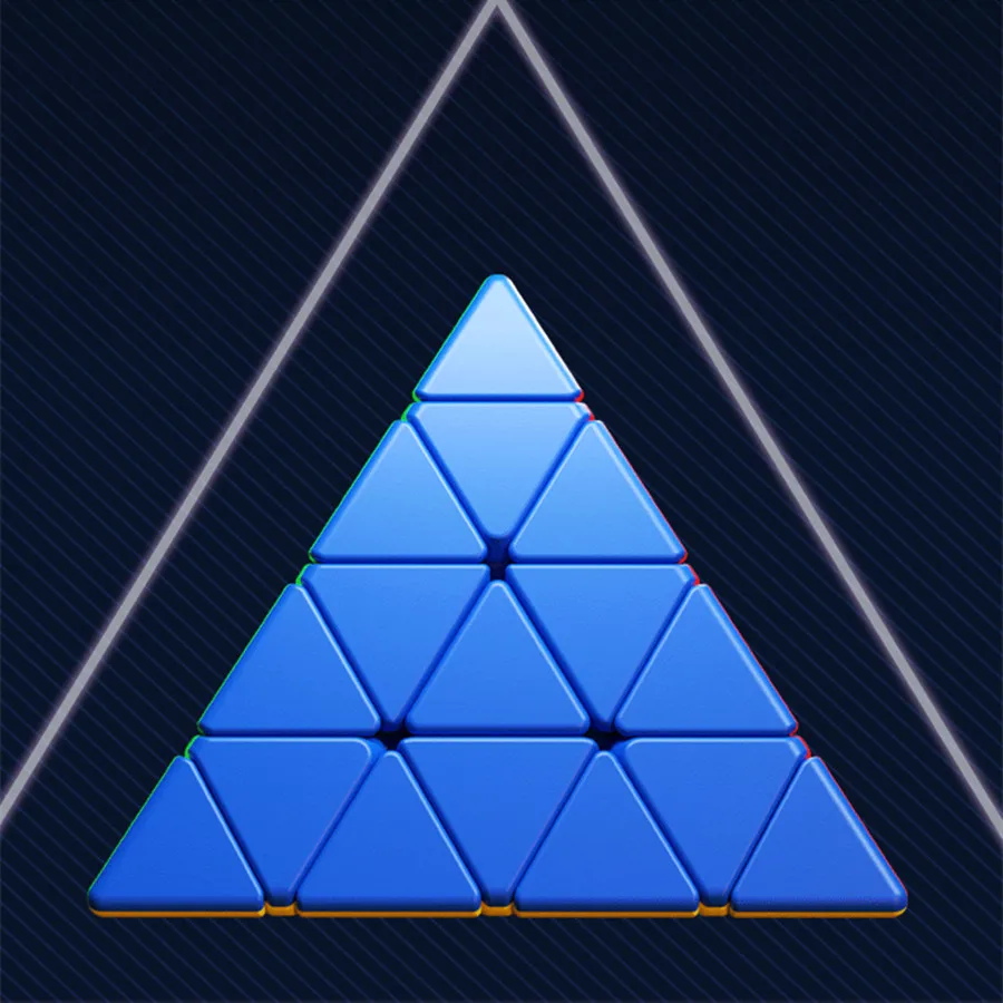 Shengshou Mastermorphix 4x4 pirámide aprendizaje y rompecabezas educativo Cubo mágico juguetes para niños regalo