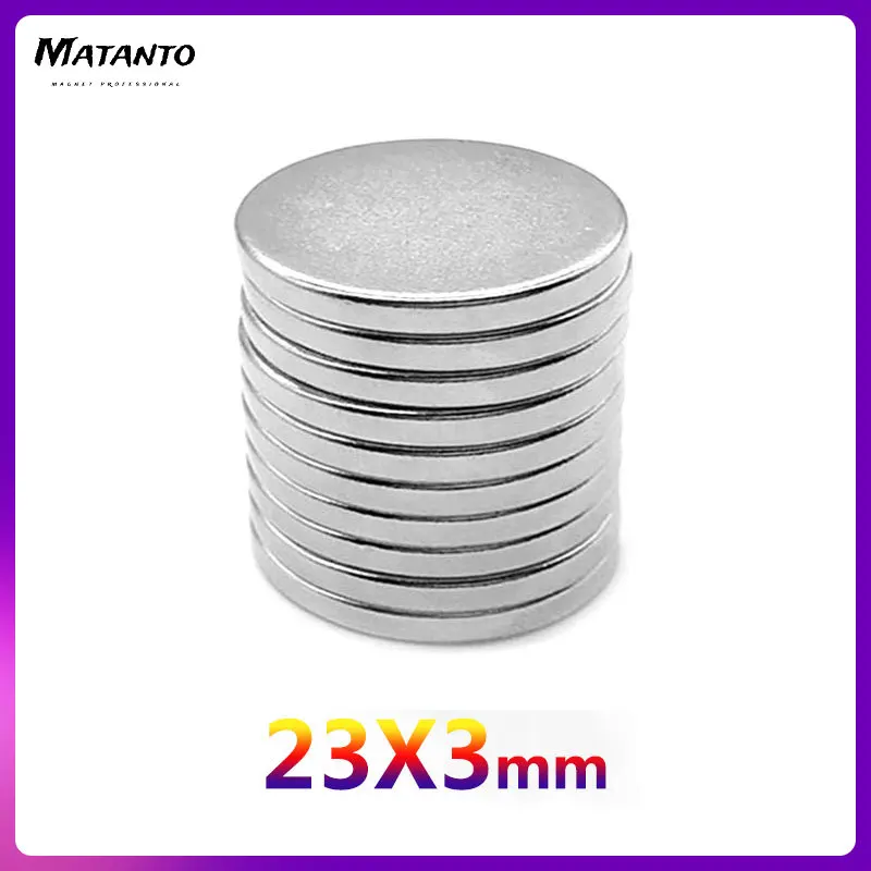 2-40Pcs 23x3mm Round Rare Earth NdFeB N35 Super Strong Magnets Permanent Magnetic Refrigerator Neodymium Magnet Disc 23*3mm