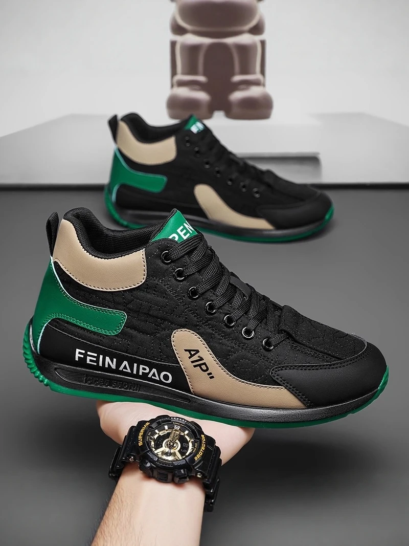 

Waterproof Casual Work Shoes Men's Fashionable Black Safety Shoes Anti-slip Summer Versatile Leisure Board Shoes Men's Sport
