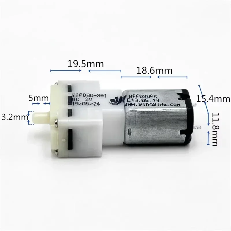 DC 3V 3.7V Mini 030 Air Pump Micro Oxygen Pump Small Diaphragm Pump DIY Electronic Sphygmomanometer Monitor Aquarium Fish Tank
