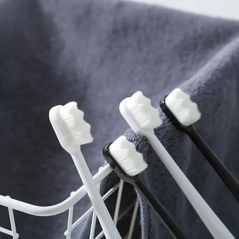 10 قطعة/المجموعة فرشاة الأسنان مليون نانو الخشن متناهية الصغر الكبار فرشاة أسنان الأسنان التنظيف العميق الأسنان العناية بالفم فرشاة السفر المحمولة #2