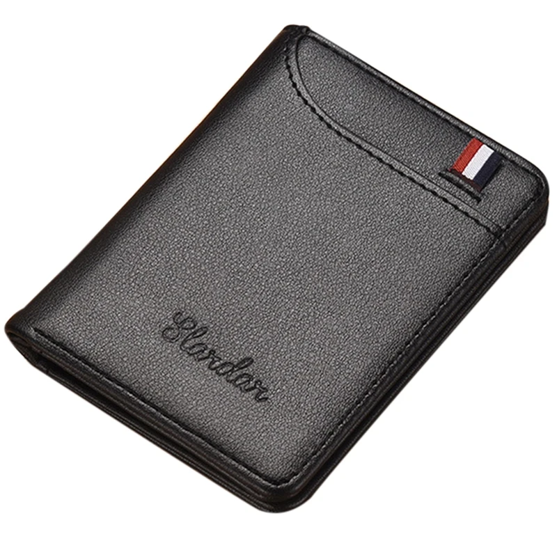 

Ultra-Thin Men's Card Holder Wallet Briefcase Portable Anti-Demagnetization Document Card Holder