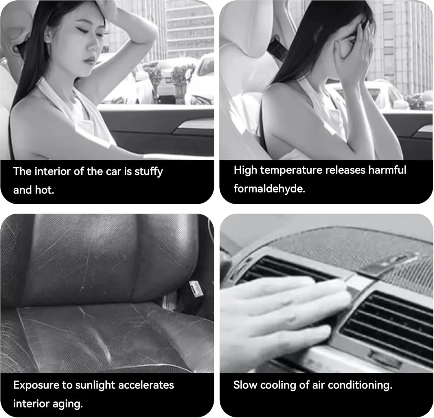 مظلة للزجاج الأمامي للسيارة، مظلة سيارة مقاس 55.9 * 27.5 بوصة للنافذة الأمامية، غطاء حماية من الأشعة فوق البنفسجية قابل للطي من حرارة الشمس، مركبة صيفية A #6