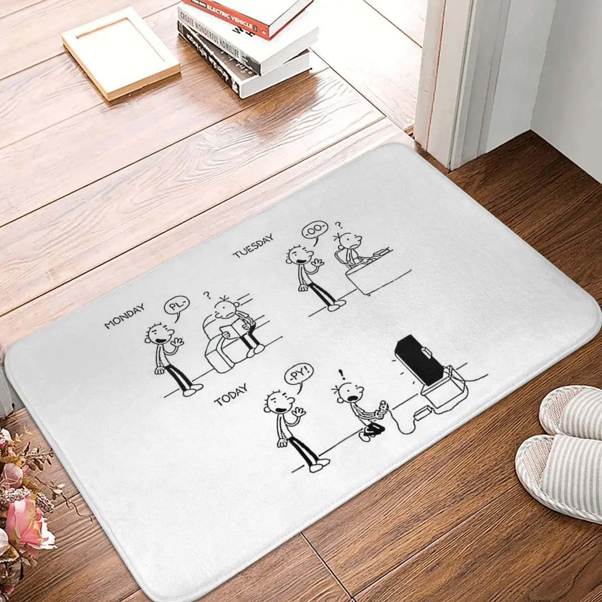 Wimpy Kid Ploopy Rodrick Non-slip Doormat Floor Mat Carpet Rug for Kitchen Entrance Home Bathroom Living room Footpad Mats