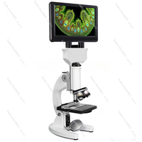 120000X Biological Microscope Digital Laboratory Compound Microscope with 5-inch LCD Screen 100X Eyepieces