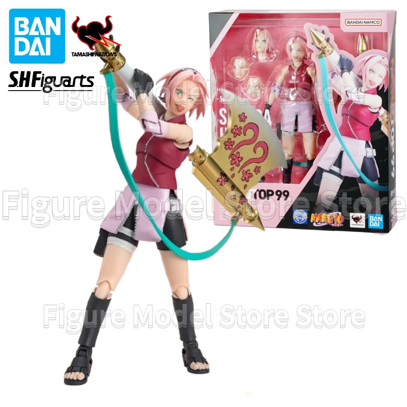 

In Stock 100% Original Bandai S.H.Figuarts SHF Naruto Haruno Sakura NARUTOP99 Edition Anime Action Figures Toys Models