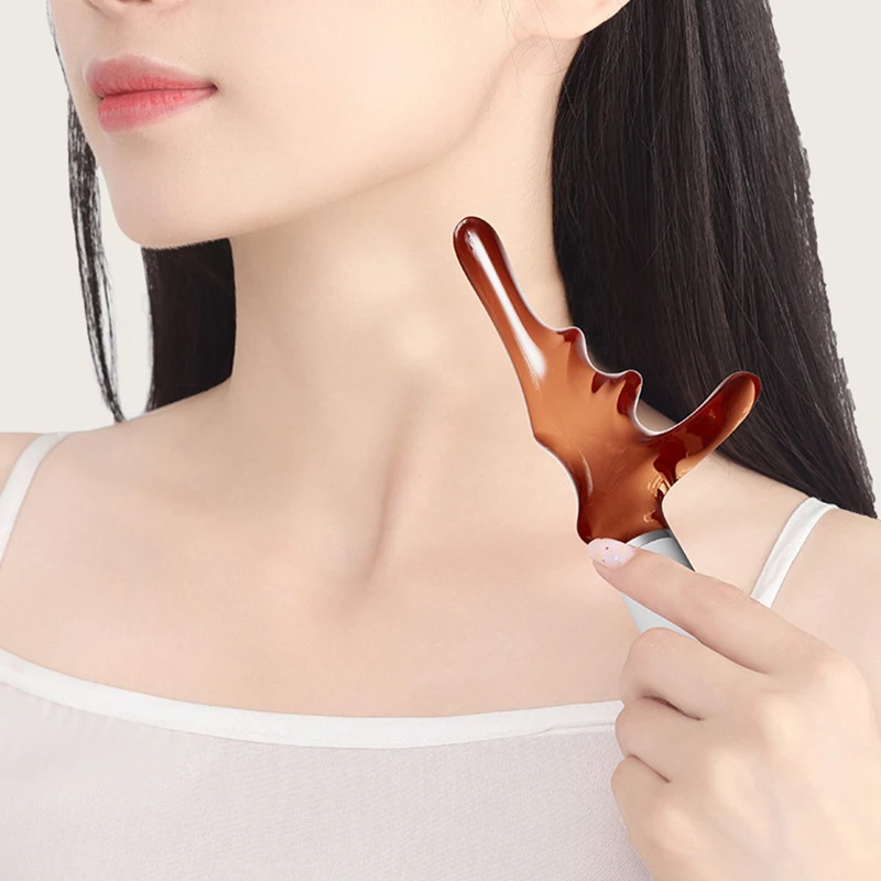 1pcs Triangular Acupressure Massage Stick for Meridian Point Foot Reflexology Hand Muscle Relaxation Tool Body Massager