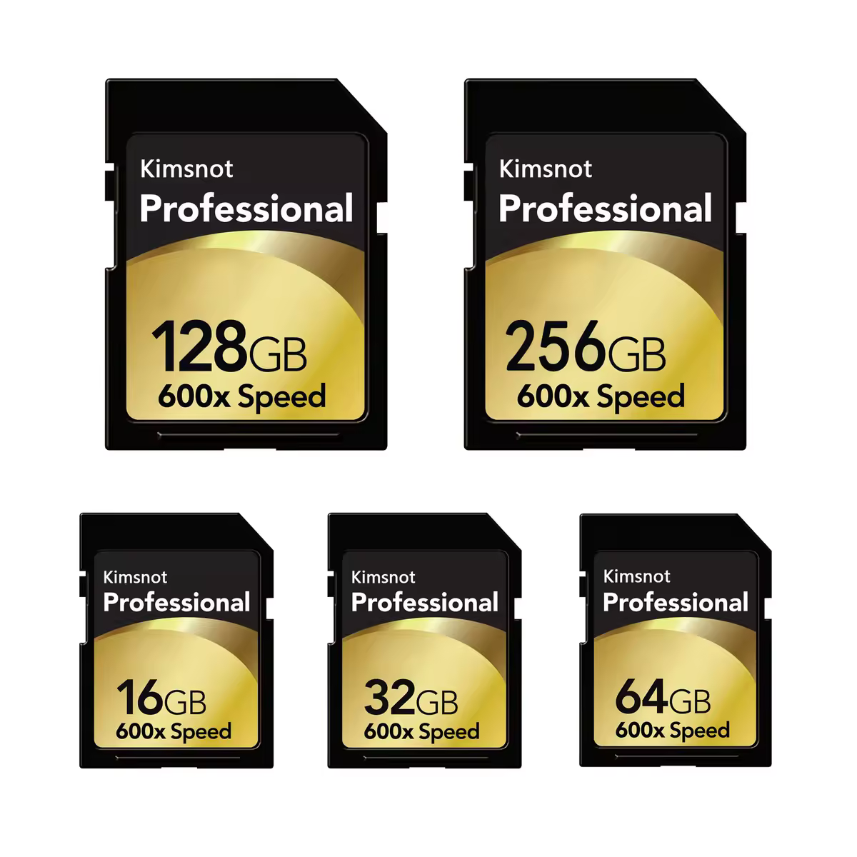 Kimsnot מקצועי SDXC כרטיס 64GB 128GB 256GB 16GB 32GB SDHC SD כרטיס זיכרון כרטיס C10 גבוהה מהירות 90 Mb/s 600x עבור ניקון Canon