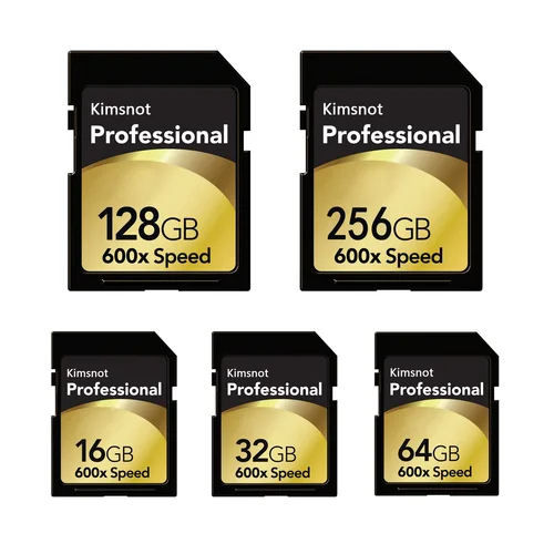 Kimsnot-tarjeta de memoria SDXC profesional, dispositivo de alta velocidad, 90 Mb/s, 600x, para Nikon, Canon, SDHC, 64GB, 128GB, 16GB, 32GB, C10