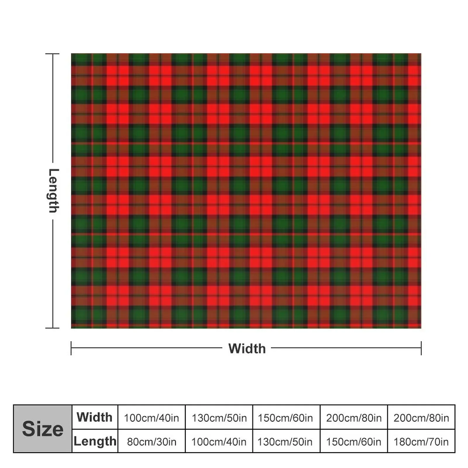 Clan Kerr Tartan Throw Blanket Luxury Throw Decorative Sofa Retros Softest Blankets