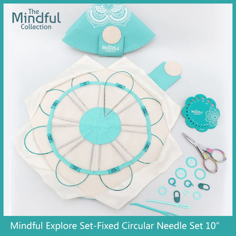 

Knitters Pride Mindful The Explore Set Fixed Circular Lace Needle Set "10