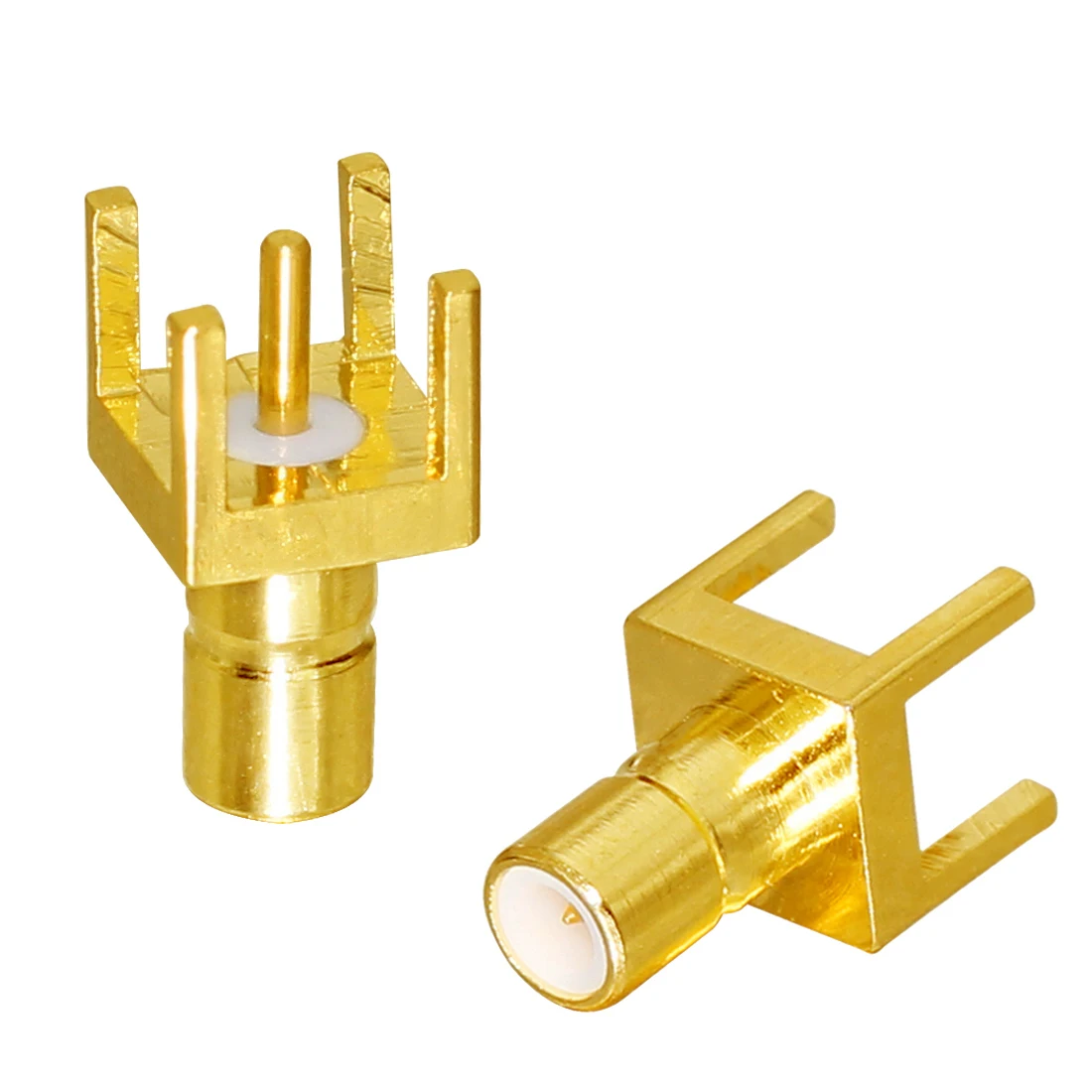 1pc SMB Male Plug  RF Coax Connector Through Hole PCB Mount Straight Goldplated Wholesale Welding Terminal