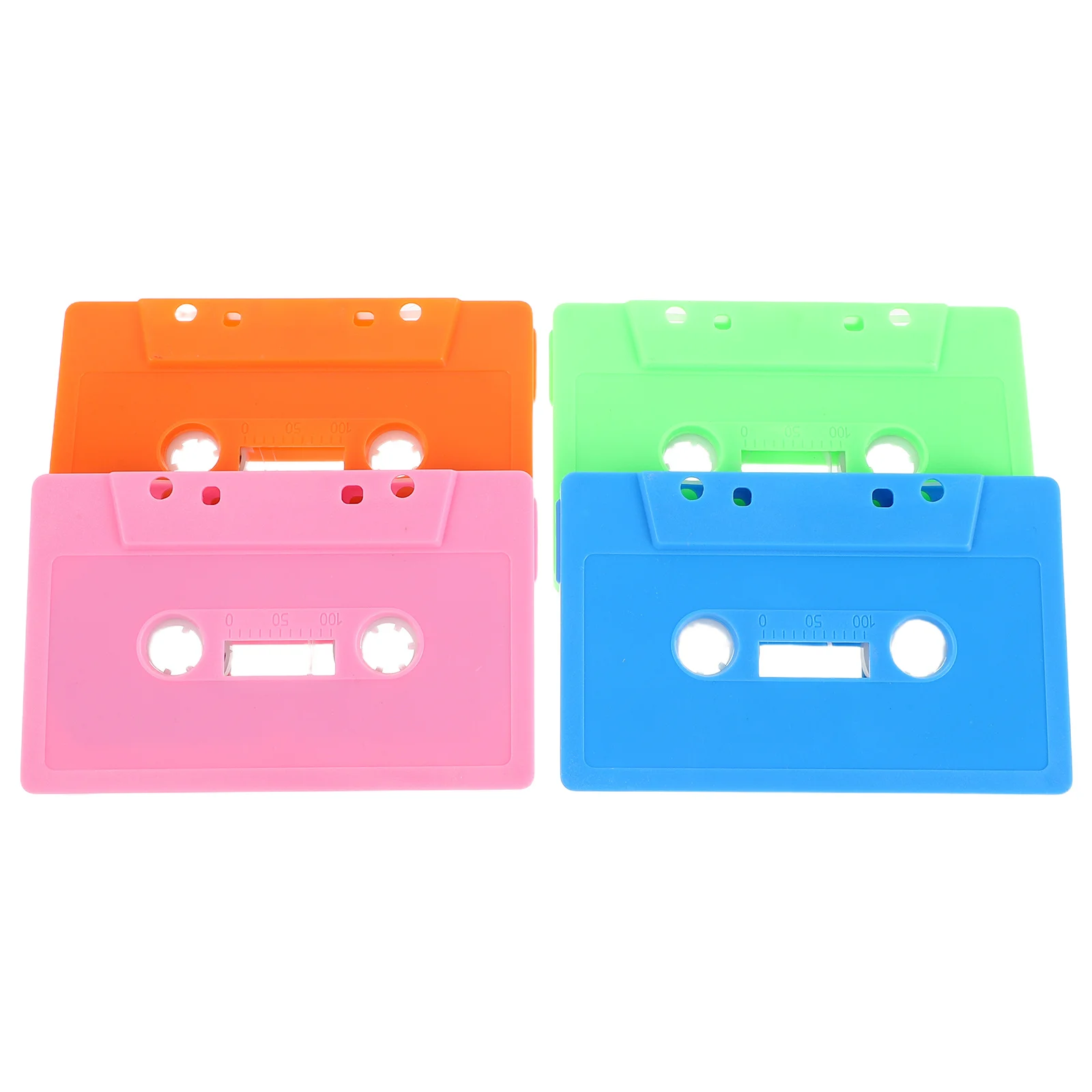 

4 Pcs Tape Cassette Shape Ornament Audio Tapes Ornaments Blank Cassettes DIY Retro Wall Decor Recording for Party