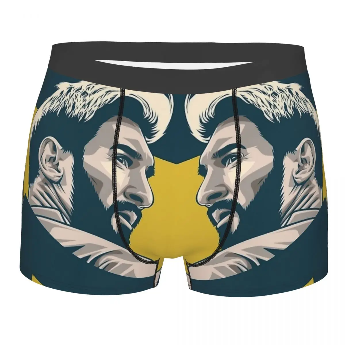 Printed Boxer Soccer Messied Celebrates Shorts Panties Briefs Men Underwear Lionel Football Argentinian The 10 Underpants