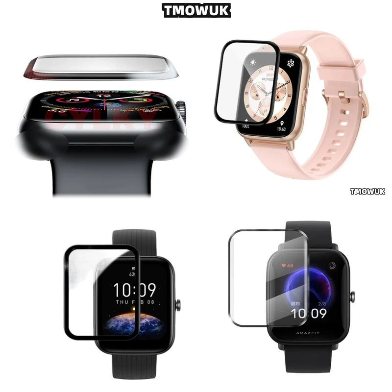 

Soft Flexible 3D Curved Full - Cover Protective Film For The Screen Of Amazfit BIP 3 5 6 U Pro Active Unity GTS 2E 2 3 4 MINI
