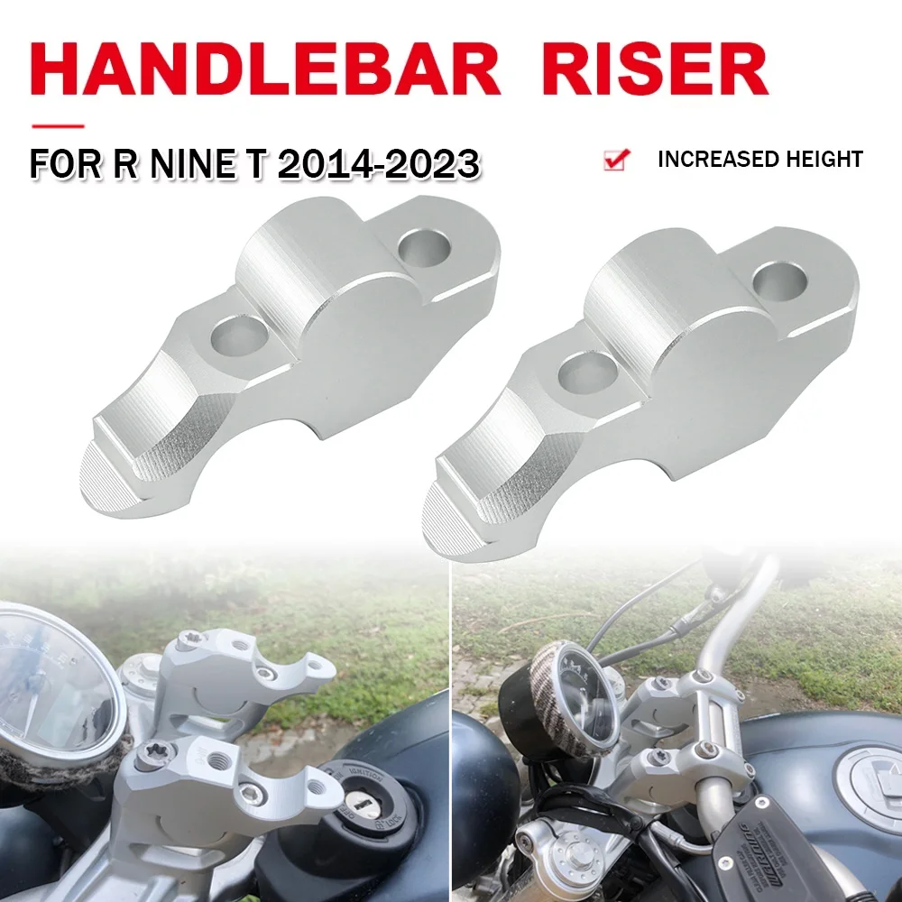 

R NINE T Motorcycle Handle Bar Riser Clamp Extend Handlebar Adapter Mount For BMW R nineT R9T Pure Racer Scrambler 2014-2023