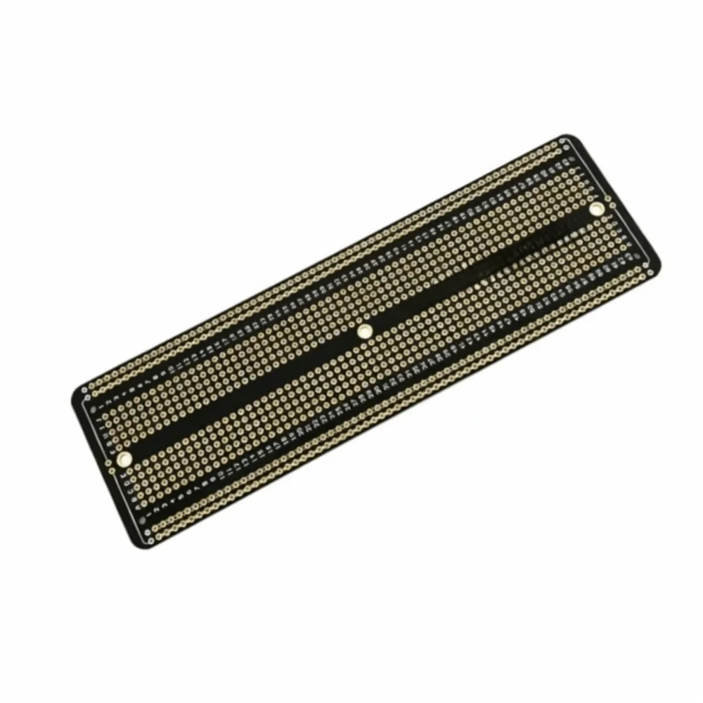 2.54 Spacing Permanent Breadboard Gold-plated Universal Prototype Breadboard Five-hole Black Welding Practice Board